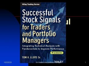 Successful Stock Signals 1022020 for traders and portfolio