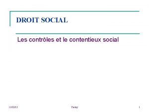 Contentieux social définition Contentieux social définition