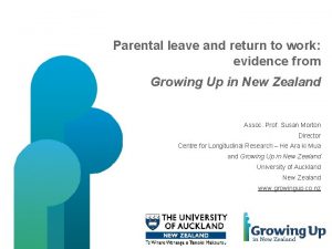 Parental leave and return to work evidence from