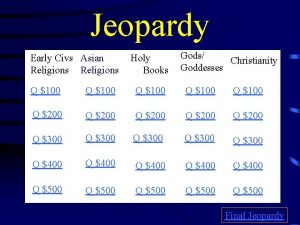 World religions jeopardy