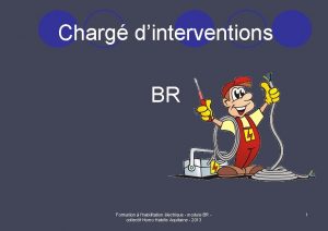 Charg dinterventions BR Formation lhabilitation lectrique module BR