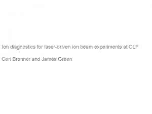 Ion diagnostics for laserdriven ion beam experiments at