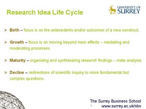 Idea life cycle