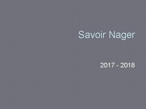 Savoir Nager 2017 2018 Les enjeux sociaux 30