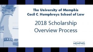 The University of Memphis Cecil C Humphreys School