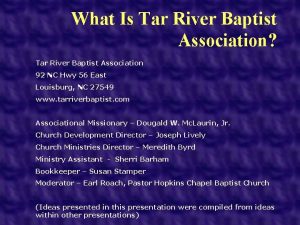 Green river baptist association