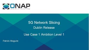 5 G Network Slicing Dublin Release Use Case