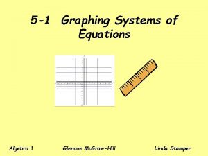 5 1 Graphing Systems of Equations Algebra 1