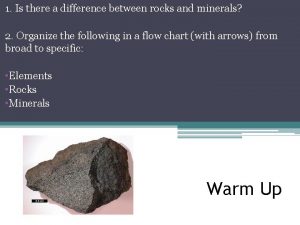 Difference between rocks and stones