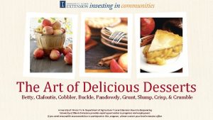 The Art of Delicious Desserts Betty Clafoutis Cobbler