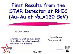 First Results from the STAR Detector at RHIC