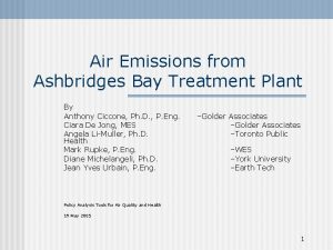 Ashbridges bay treatment plant