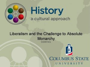 Liberalism and the Challenge to Absolute Monarchy SSWH