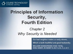 Principles of information security 4th edition