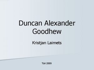 Duncan Alexander Goodhew Kristjan Laimets Tri 2009 Duncan