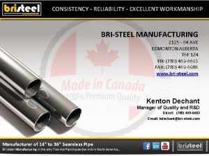 Bri-steel manufacturing
