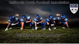 California youth football association