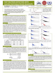 FAST NEUTRON DETECTORS WITH SILICON PHOTOMULTIPLIER READOUTS R