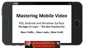 Mastering mobile programming android