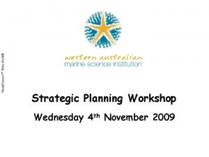 Visual Connect Waterfield Strategic Planning Workshop Wednesday 4