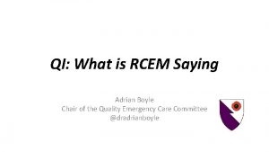 Adrian boyle rcem