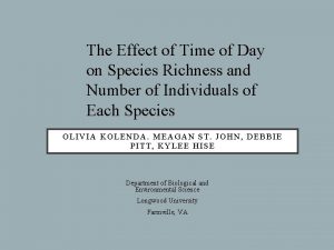 Effect of time of day on bird activity