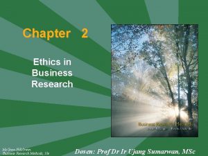 Ethics in business research