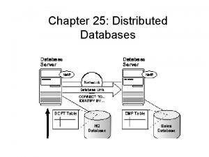 Distributed database definition