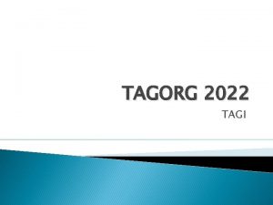 TAGORG 2022 TAGI Training and career development Benefits
