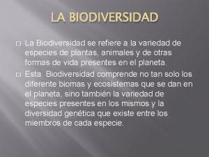 Biodiversidad