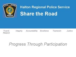 Halton police cadet