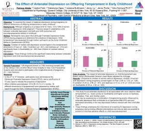 The Effect of Antenatal Depression on Offspring Temperament