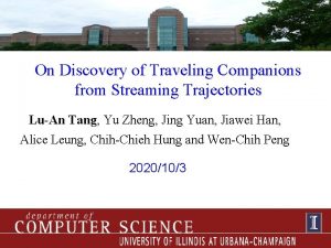 On Discovery of Traveling Companions from Streaming Trajectories