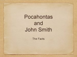 Facts about pocahontas