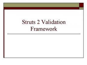 Struts validation Struts validation