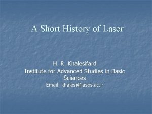 Laser structure Laser structure
