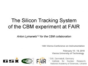 The Silicon Tracking System of the CBM experiment