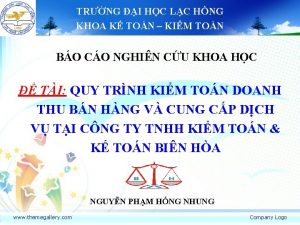TRNG I HC LC HNG KHOA K TON