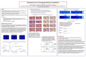 Sampling Errors of Climate Monitoring Constellations by Renu