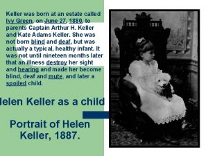 Helen keller illness