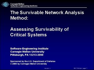System survivability in software engineering