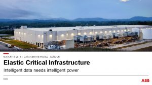 Data centre world london 2019