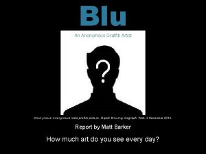 Blu graffiti artist