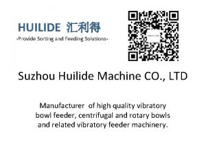 HUILIDE Provide Sorting and Feeding Solutions Suzhou Huilide