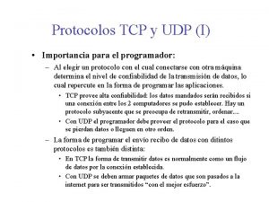 Protocolos tcp