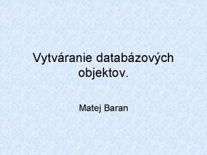 Matej baran Matej baran
