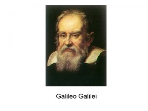 Galileo galilei finger