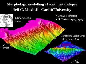 Morphologic modelling of continental slopes Neil C Mitchell