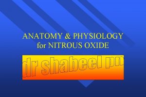 ANATOMY PHYSIOLOGY for NITROUS OXIDE Respiratory System Two