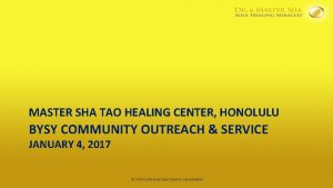 Master sha soul healing center